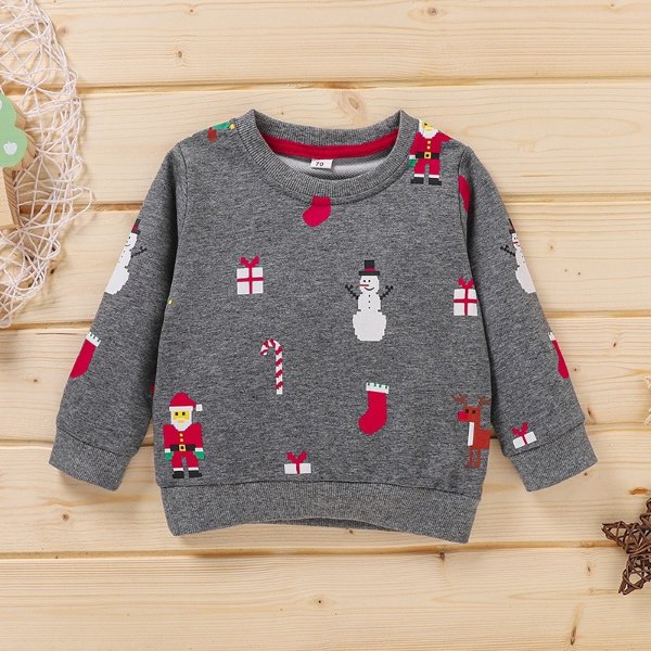 Baby Boy casual Santa Claus Pullovers Christmas pring Autumn Clothes Toddler Sweatshirt Baby Outfit