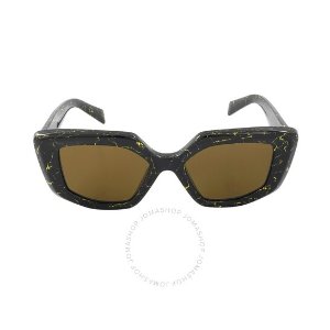 Prada$10 off $190Dark Brown Irregular Ladies Sunglasses PR 14ZS 19D01T 50