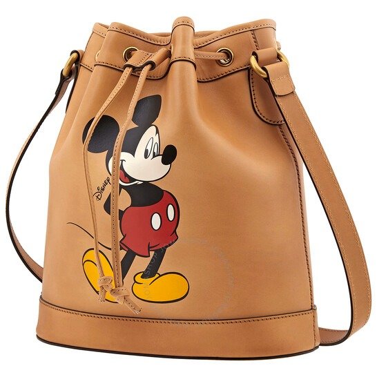 Ladies Disney Mickey Print Bucket Bag