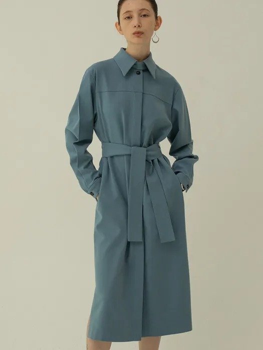 Trench Dress (Blue)