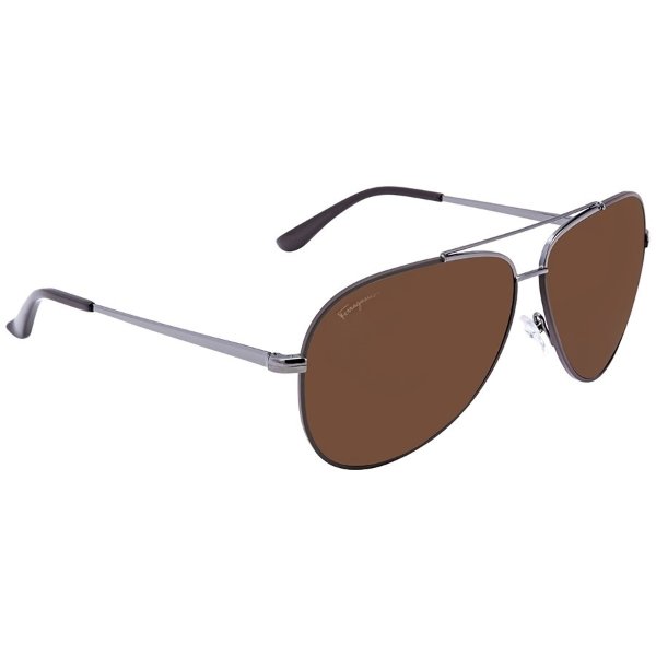 Dark Brown Aviator Sunglasses SF131S 067
