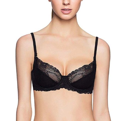 Eve's temptation Candace Push Up Lace Bras for Women Add Cups Lift  Underwire with Removable Padding