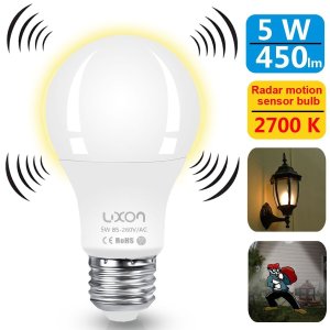 LUXON Motion Sensor Light Bulb 5W