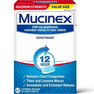 Mucinex 喉咙疼、化痰止咳、感冒等症状缓解药剂套装