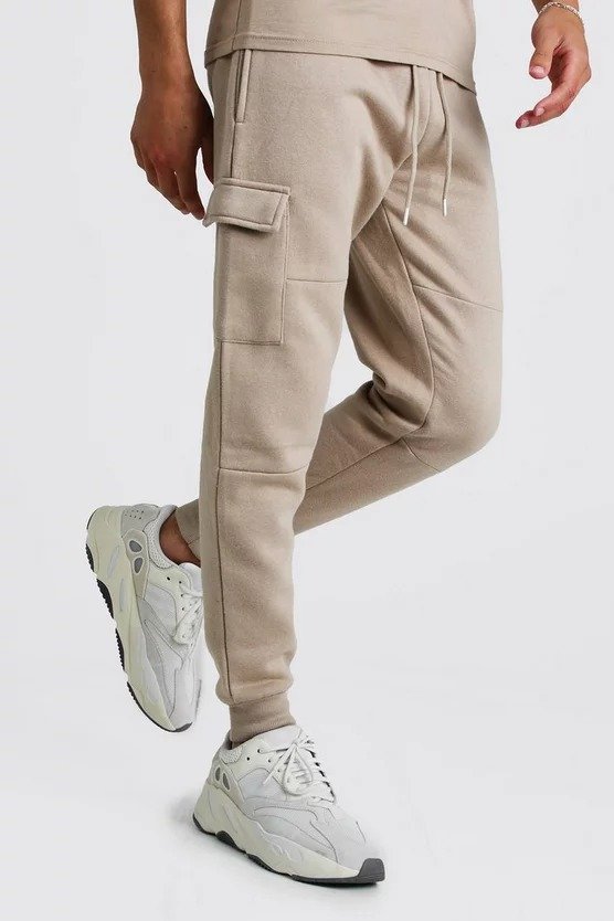 Skinny Fit Panelled Cargo Jogger | boohooMAN