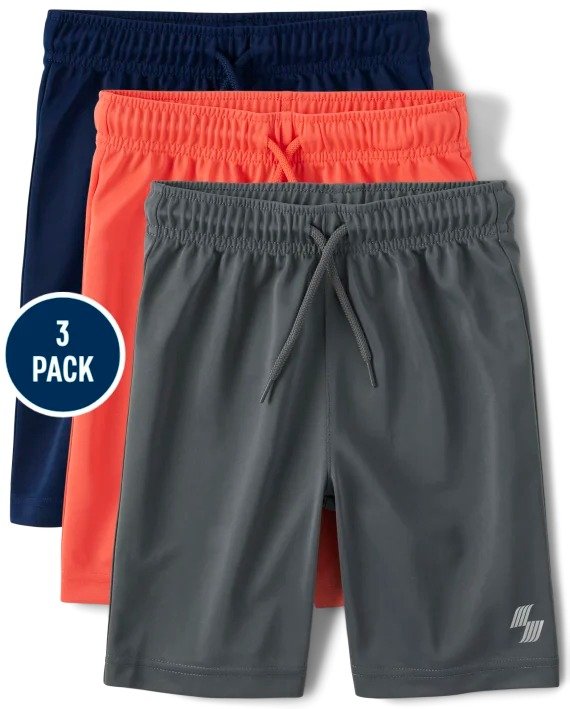 Boys Basketball Shorts 3-Pack - multi color 2