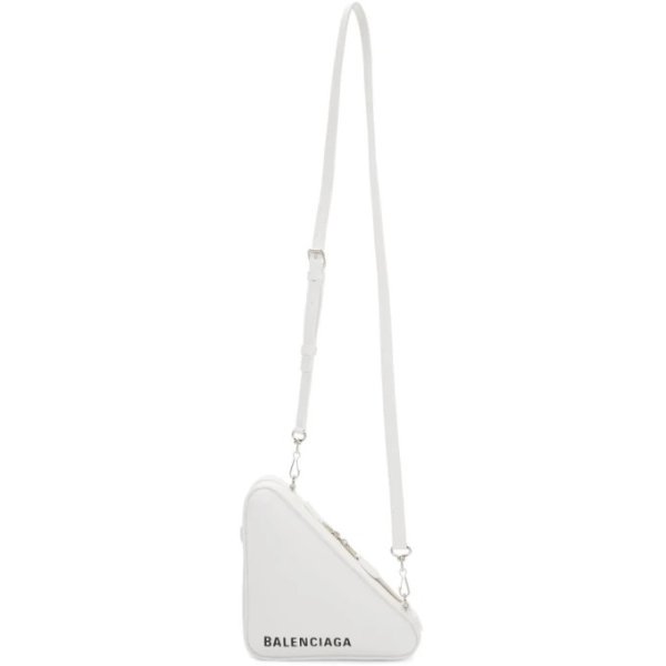 - White Triangle Shoulder Bag