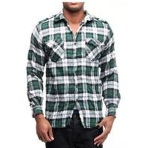 Men's Twisted Crinkle Flannel Shirt