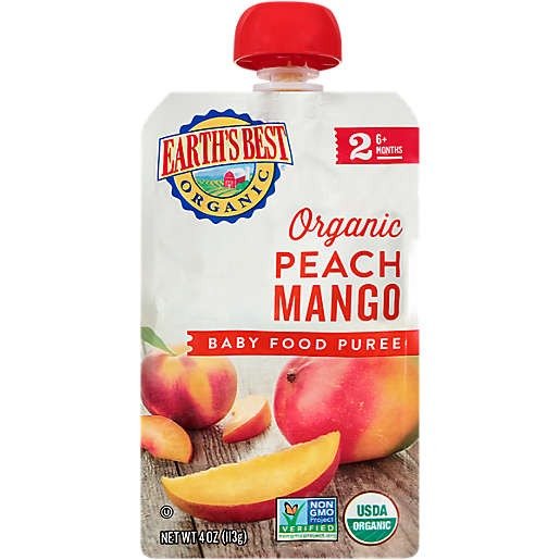 ® Organic 4 oz. Peach Mango Baby Food Puree | buybuy BABY