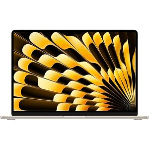 Apple2024 MacBook Air 15-inch Laptop with M3 chip: 15.3-inch Liquid Retina Display, 16GB Unified Memory, 512GB SSD Storage, Backlit Keyboard, 1080p FaceTime HD Camera, Touch ID; Starlight