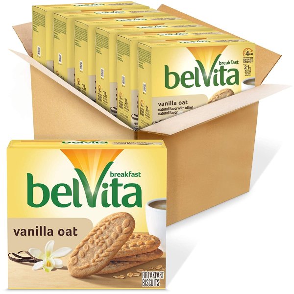 Breakfast Biscuits, Vanilla Oat Flavor, 30 Packs (4 Biscuits Per Pack)