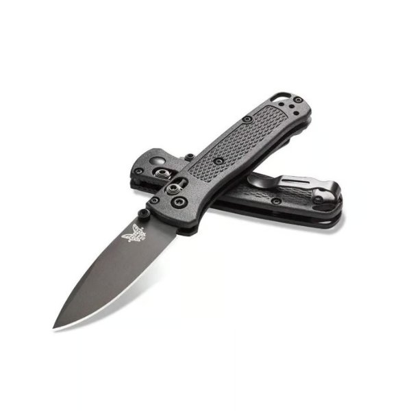 Mini Bugout CR-Elite 533BK-2 Manual Open Folding Knife Made in USA, Drop-Point Blade