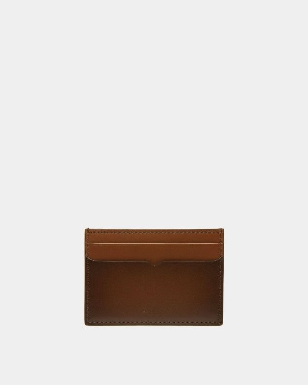 Speciale Card Holder In Brown Leather