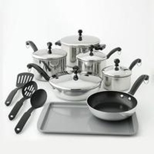 Farberware Classic Series 15-pc. Stainless Steel Cookware Set