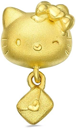 Hello Kitty 24K Gold Love Letter Charm/Pendant