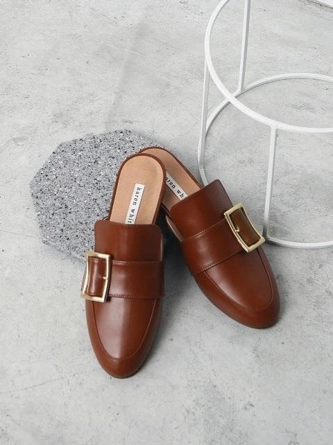 棕色穆勒鞋