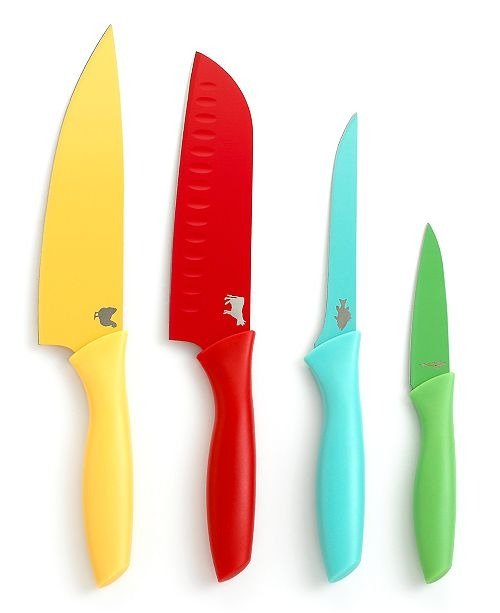 Color Coded Cutlery, Set of 4. Created for Macy's