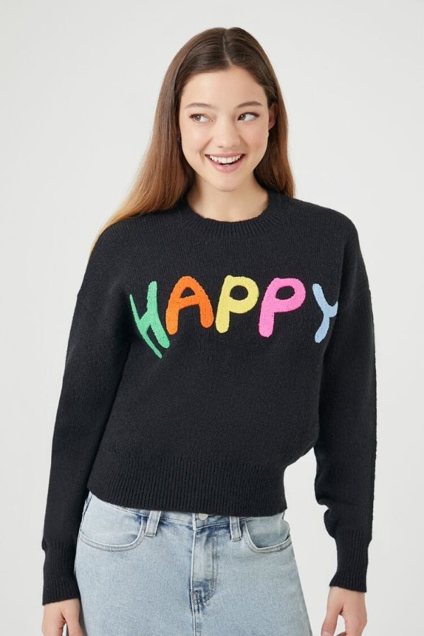 Happy Graphic Sweater