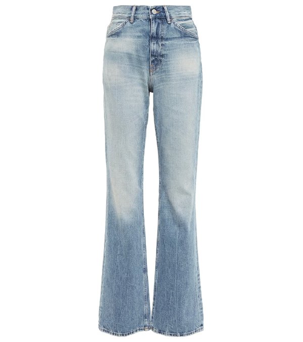 High Rise Flared Jeans in Blue - Acne Studios | Mytheresa