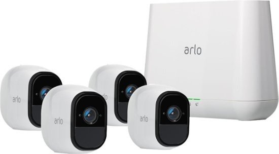 Pro 4-Camera Indoor/Outdoor Wireless 720p Security Camera System - WhiteIncluded Free