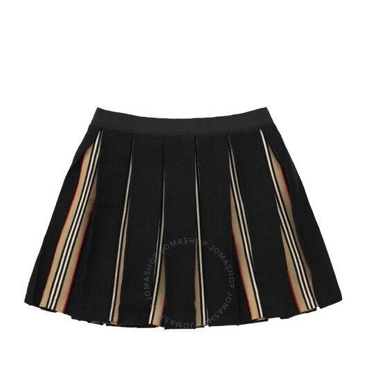 Girls Amelia Pleated Icon Stripe Mini Skirt