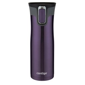 Contigo AUTOSEAL West Loop Stainless Steel Travel Mug with Easy-Clean Lid, 20-Ounce, Black