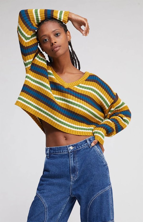 '90s Girl V Neck Sweater | PacSun