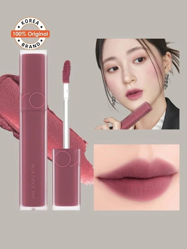 rom&nd ROMAND BLUR FUDGE TINT 06 Mauvish 0.17oz Matte Lip Tint Light Weight Cream Type Spreadable Super Stay High-Pigment Non-Drying Velvety Matte Smudges Easily & Smoothly K-Beauty