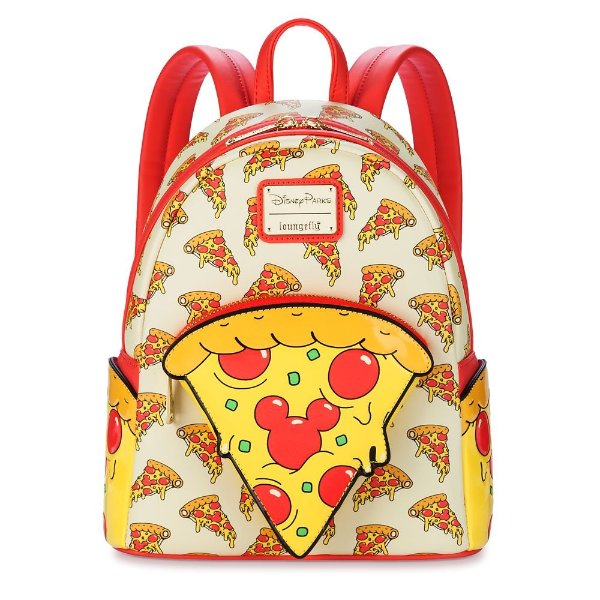Minnie Mouse Pizza 图案背包