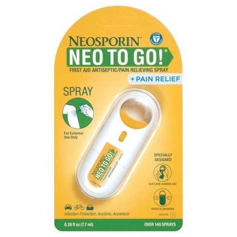 Neosporin First Aid Antiseptic and Pain Relieving Spray - 0.26 oz