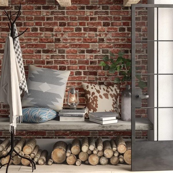 Bryanna Distressed 18' L x 20.5" W Peel and Stick Wallpaper RollBryanna Distressed 18' L x 20.5" W Peel and Stick Wallpaper RollProduct OverviewRatings & ReviewsCustomer PhotosQuestions & AnswersShipping & ReturnsMore to Explore