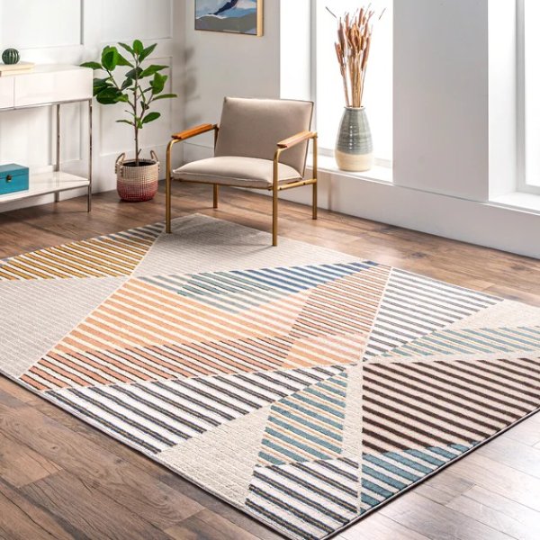 skyler contemporary geometric diamond area rug