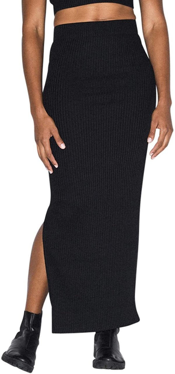 Apparel Women's Thick Rib Maxi Skirt