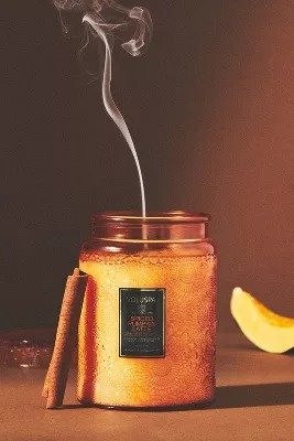 Voluspa Japonica Spiced Pumpkin Latte Glass Jar Candle