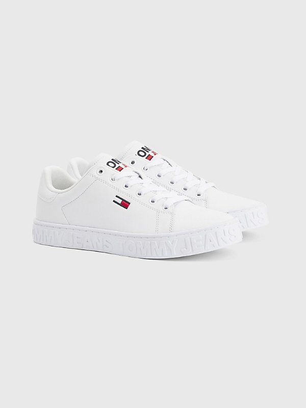 Leather Embossed Tommy Sneaker | Tommy Hilfiger