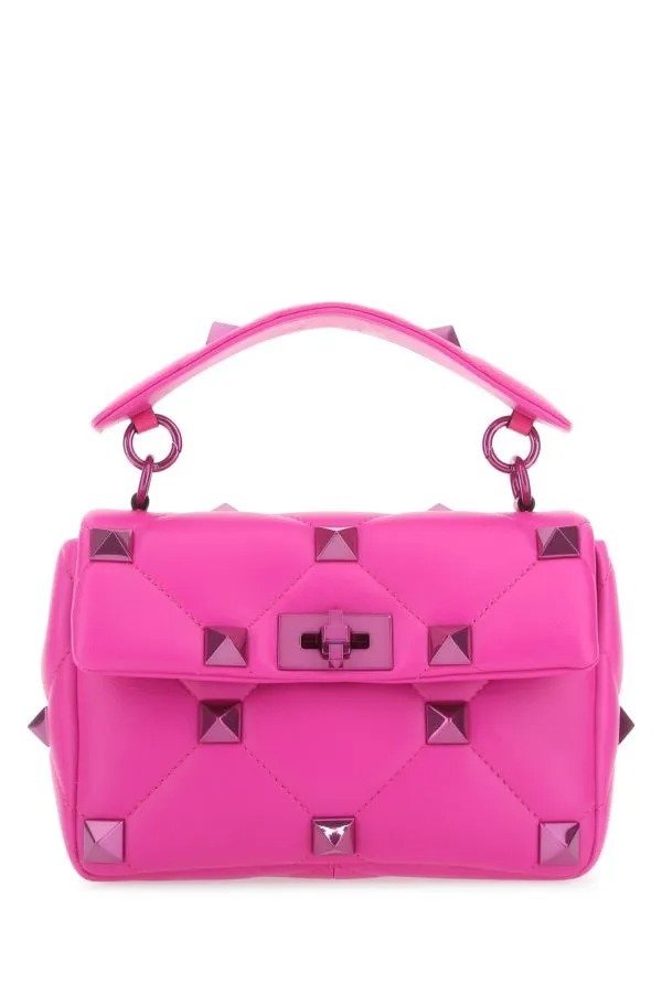 Pink PP nappa leather medium Roman Stud handbag