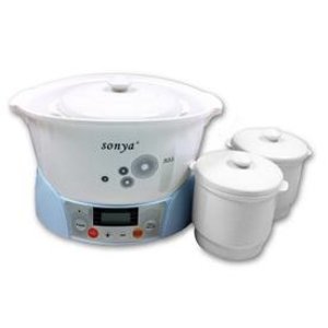 SONYA Slow Cooker with 3 Ceremic Jugs SDZ-12T3