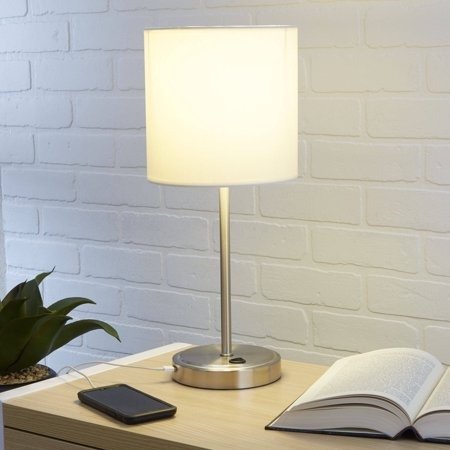 Mainstays White Grab and Go Stick Lamp with USB Port