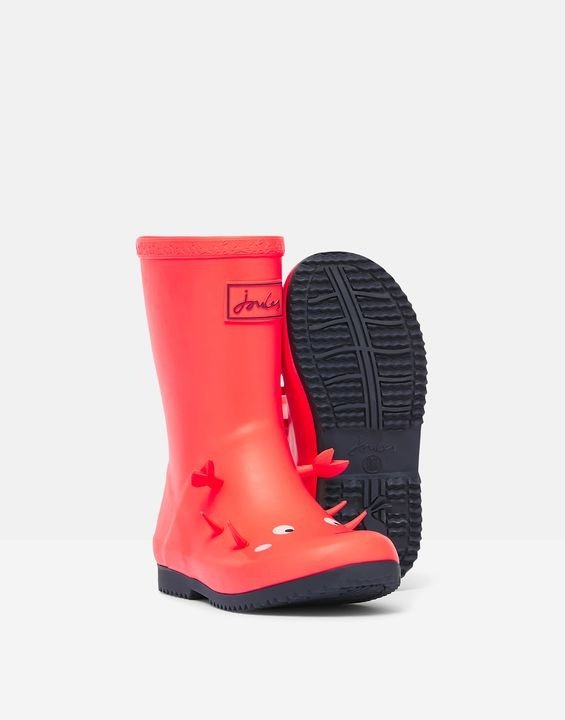 Roll Up Flexible Printed Rain Boots