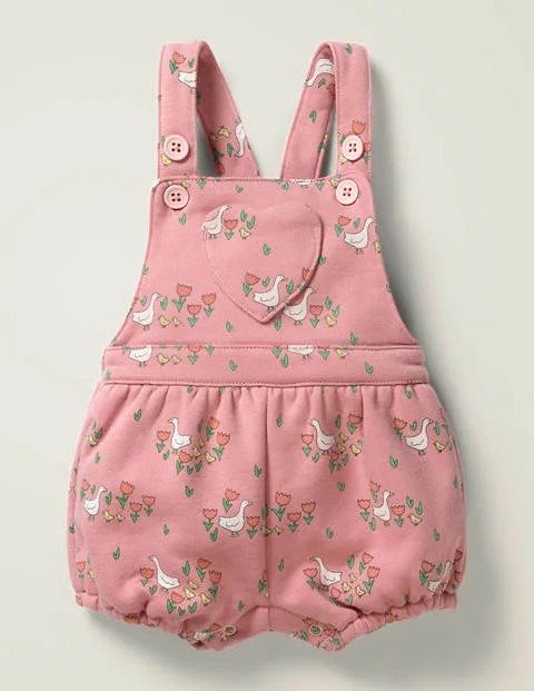 Supersoft Jersey Romper - Boto Pink Duckling Meadow | Boden US