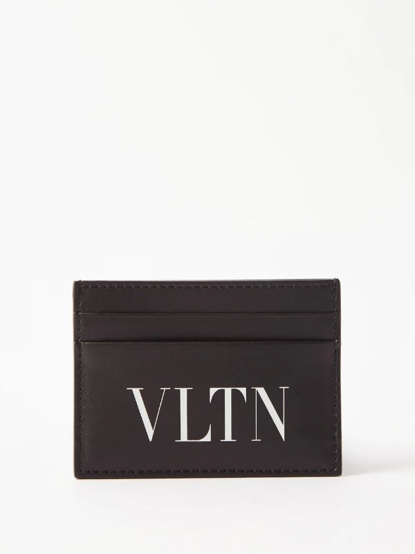 VLTN-logo leather cardholder | Valentino Garavani