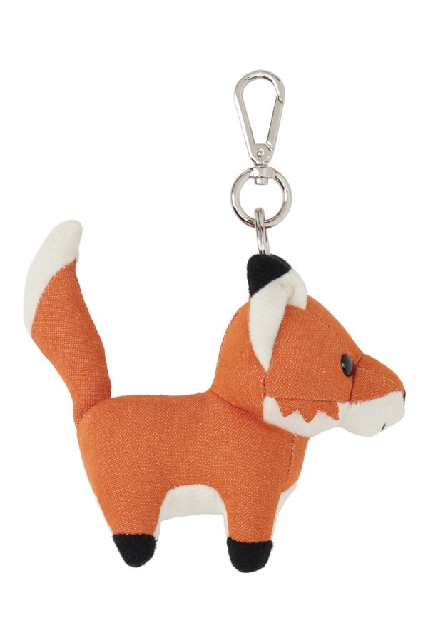 橙色 & 白色中号 Fox 钥匙扣