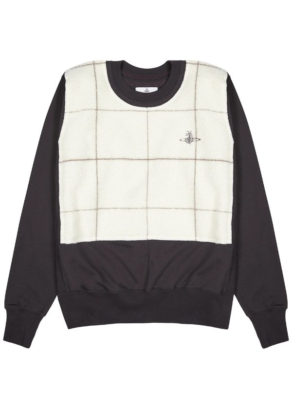 Panelled cotton sweatshirt