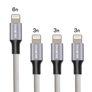 ENACFIRE Lightning Cable Charger 4Pack