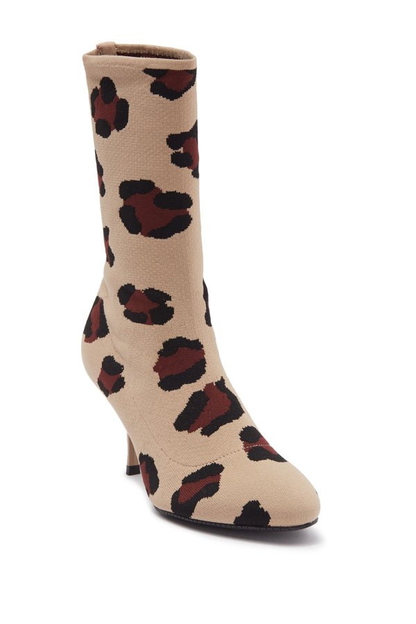 Violetta Animal Print Sock Boot