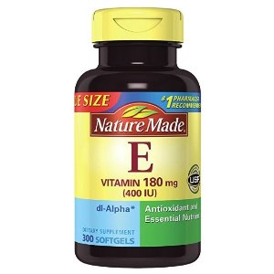 Nature Made Vitamin E 400 IU (dl-Alpha) Softgels 300 Ct Mega Size