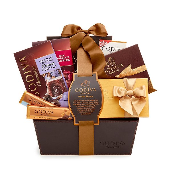 Pure Bliss Chocolate Gift Basket, Classic Ribbon | GODIVA
