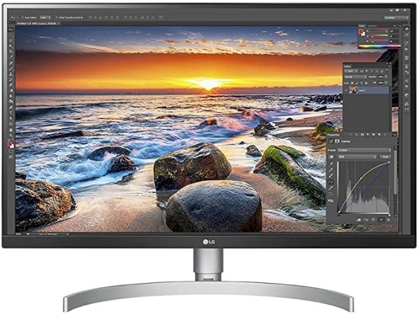 27UK850-W 27" 4K UHD IPS Monitor with HDR10 with USB Type-C Connectivity and FreeSync, White