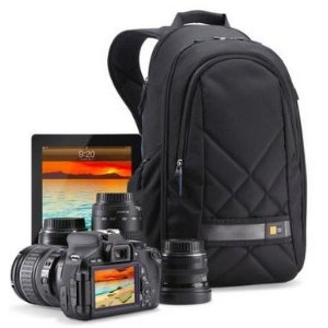 Case Logic CPL-108BK Backpack for DSLR Camera and iPad, Black