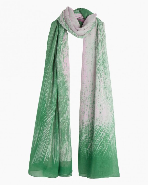 Sivullinen Kuiskaus scarf - pink, green 